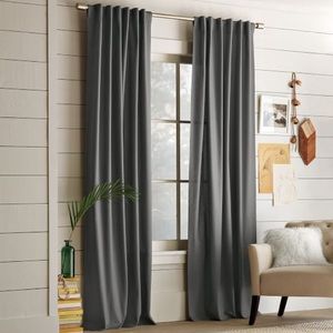 SOLD! SOLD!! West Elm Cotton Canvas Curtain/Steel